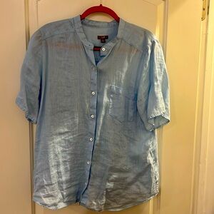 JJill ex-large 100% linen short sleeve shirt